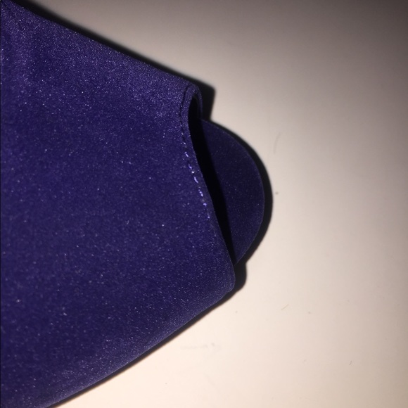 Qupid Velvet Peep Toe Heels Sz 8.5 - Picture 7 of 9